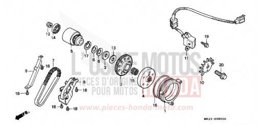 STARTING CLUTCH CBR1000FM de 1991